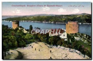 Postcard Old Constantinople Roumeli Hissar Bosphorus Turkey Tours