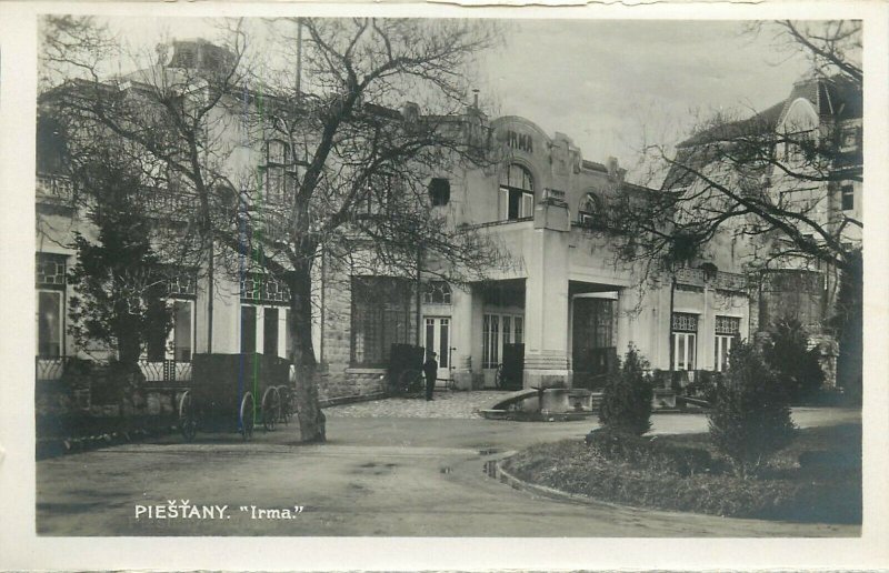 Slovakia Piešťany Piestany spa town Bad Pistyan  Irma  real photo postcard