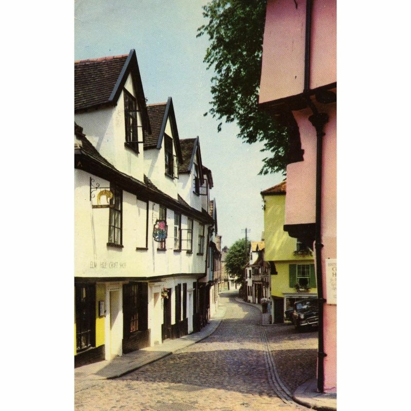Cotman Color Series Postcard 'Elm Hill, Norwich'