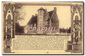 Old Postcard Chateau Plessis Tours