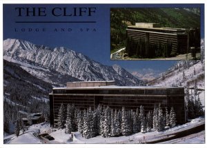 VINTAGE POSTCARD CONTINENTAL SIZE THE CLIFF LODGE AND SPA AT SNOWBIRD SKI RESORT