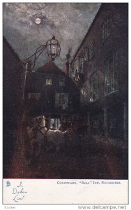 TUCK , In Dickens Land No. 1164 , Courtyard , BULL INN Rochester , 00-10s