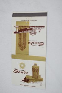 The Sands Las Vegas Nevada Casino 30 Front Strike Matchbook Cover