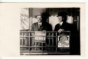 UP RAILROAD  OVERLAND ROUTE  DENVER, CO rppc postcard