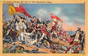 Battle of Bunker Hill, June 17, 1775 Charlestown, Mass Patriotic Unused 