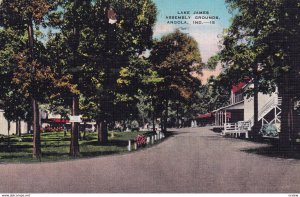 ANGOLA, Indiana, PU-1943; Lake James, Assembly Grounds