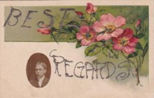Best Regards Beautiful Flowers 1910