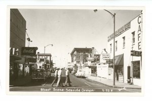 OR - Seaside. Street Scene ca 1950  RPPC