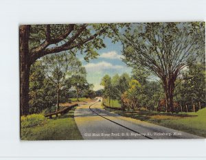 Postcard Old Man River Trail, U.S. Highway 61, Vicksburg, Mississippi