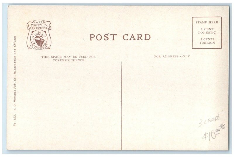 St. Peter Minnesota MN Postcard Nurses Home State Hospital For The Insane c1910s