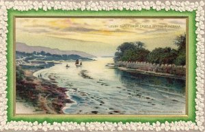 St. Patrick's Day, Buncrana, River Scene, Ireland, Embossed 1910 Winsch