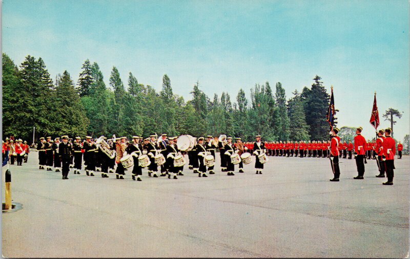 Royal Roads Victoria BC HMCS Naden Band Canadian Services College Postcard F98