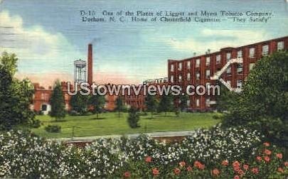 Liggett & Myers Tobacco Company in Durham, North Carolina