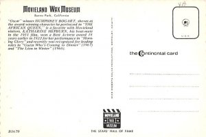 Humphrey Bogart Movieland Wax Museum Occupation, Actor Postcard