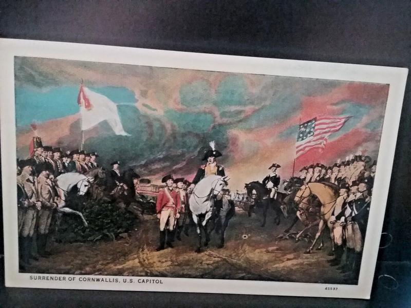 Postcard  Surrender Of Cornwallis, US Capitol