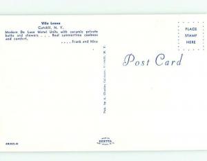 Unused Pre-1980 VILLA LEONA MOTEL Catskill Mountains New York NY M1162