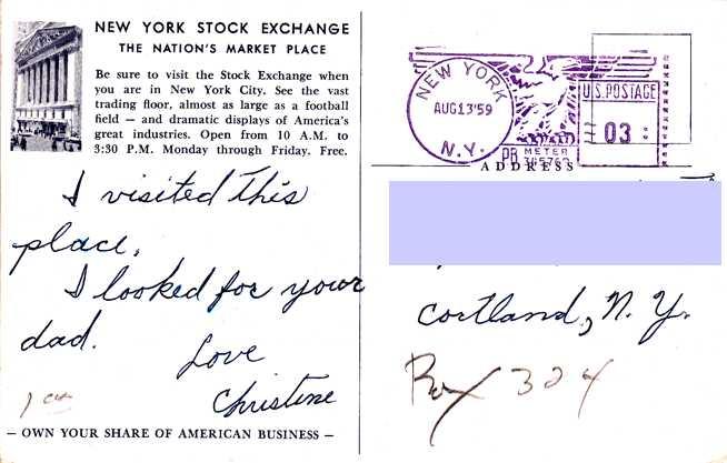 The New York Stock Exchange The Nation's Market Place - New York City - pm 1959