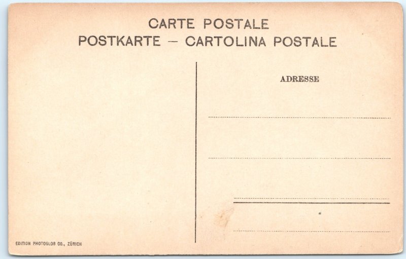 1910s Mönch Switzerland Postcard Alpine Mountain Climber Snow Jungfrau Peak A372