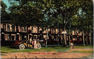 The Allendale Hotel Gull Lake Kalamazoo Michigan Postcard C219