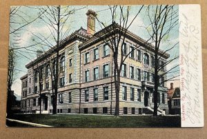 .01 POSTCARD - 1905 USED - STEVENS HIGH SCHOOL, LANCASTER, PA. MADE IN GERMANY