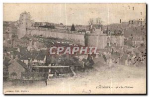 Old Postcard Fougeres Chateau