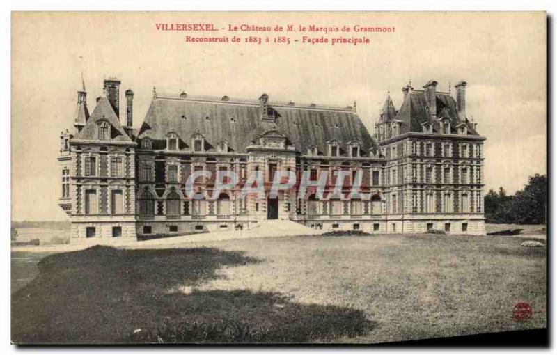 CPA Villersexel Le Château De M Le Marquis de Grammont Reconstruit de Façade Pri