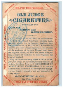 1880s-90s Old Judge Cigarettes Risque Lovely Lady Actress 1 *M