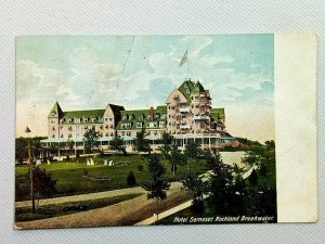 Vintage Postcard 1900's Hotel Samoset Rockland Breakwater Maine ME