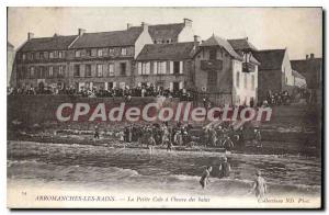 Old Postcard Arromanches les Bains Little Cale's butter bath