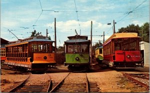 Vtg Kennebunkport Maine ME Seashore Trolley Museum Postcard