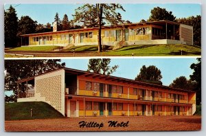 Albany New York~Exterior Multi-View Of Hilltop Motel On Wolf Road~Vintage PC