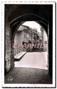 Old Postcard St Jean Pied de Port of Spain street