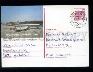 210728 GERMANY Nurnberg #8500 airport postal card