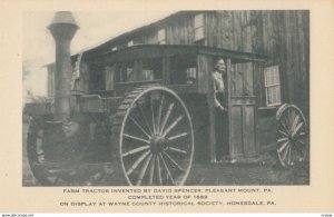 PLEASANT MOUNT, Pennsylvania, 1920-30s; Farm Tractor invented 1n 1889