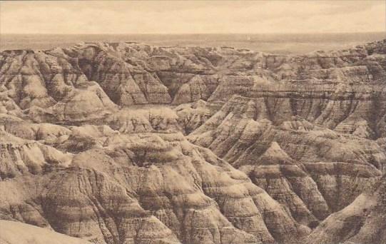 View Of Pinnacles The Badlands Nat Monument South Dakota Albertype