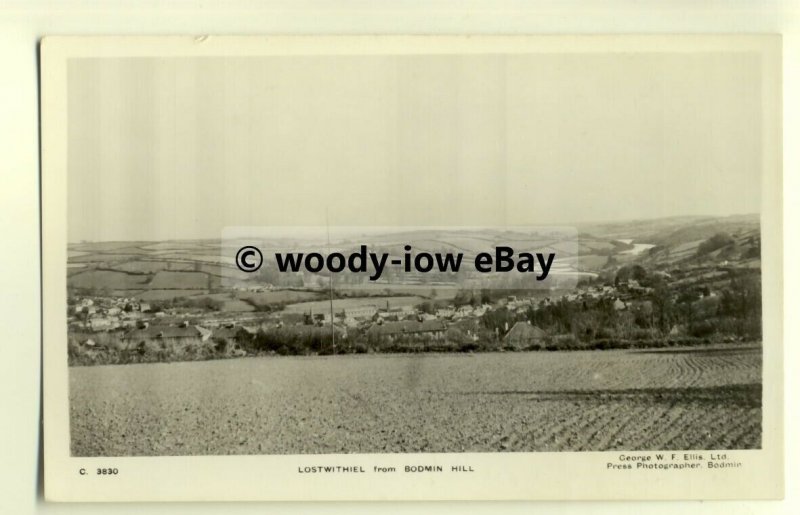 tp8416 - Cornwall -  The Village of Lostwithiel from Bodmin Hill -  postcard