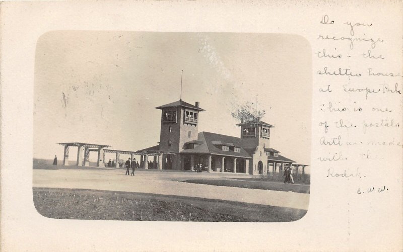 F52/ Kansas City Missouri RPPC Postcard 1908 Swope Park Shelterhouse