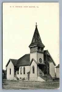 COON RAPIDS IA M.E.CHURCH ANTIQUE POSTCARD