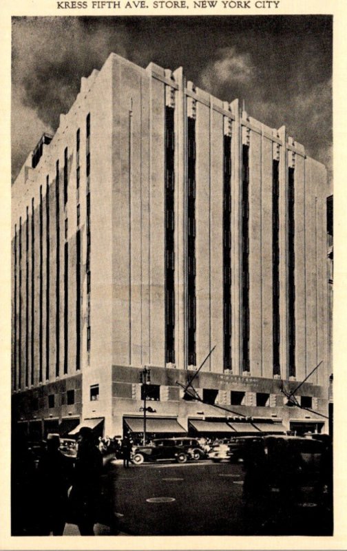 New York City Kress Fifth Avenue Department Store