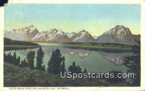 Teton Mountains - Jackson Lake, Wyoming