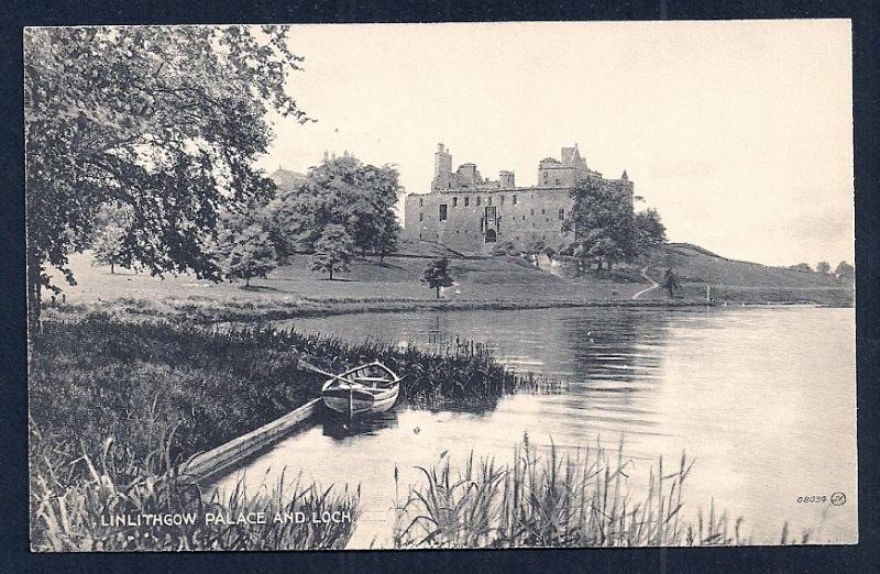 Linlithgow Palace & Loch West Lothian Scotland unused c1920