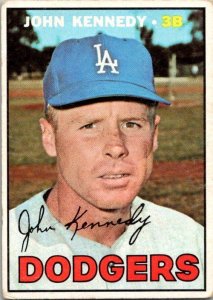 1967 Topps Baseball Card John Kennedy Los Angeles Dodgers sk2151