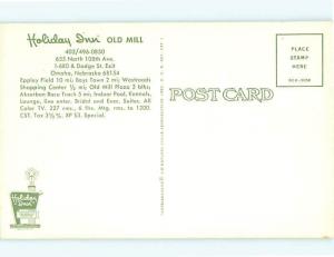 Holiday Inn Old Mill Omaha Nebraska Westroads Shopping Center   Postcard # 7209