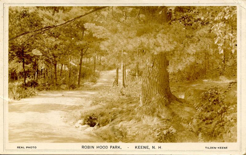 NH - Keene. Robin Hood Park.    *RPPC