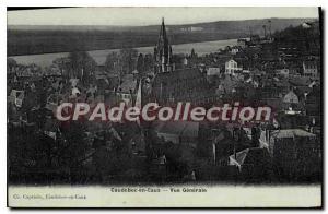 Postcard Old CAUDEBEC En Caux Vue Generale