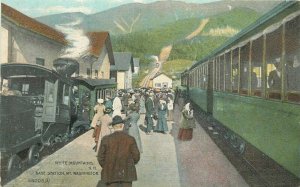 White Mountains New Hampshire Base Station C-1910 Railroad Postcard 21-14315