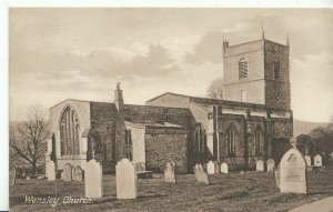 Yorkshire Postcard - Wensley Church   ZZ1245