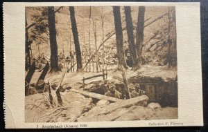 Mint France RPPC Real Picture Postcard WW1 Alsace War Scene