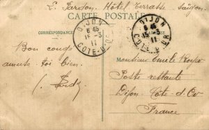 Vietnam Elephant hunting in Cantho Cochinchina Can Tho Cần Thơ Postcard 08.52 