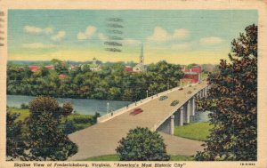 USA Skyline View of Fredericksburg Virginia America's Most Historic City 04.53